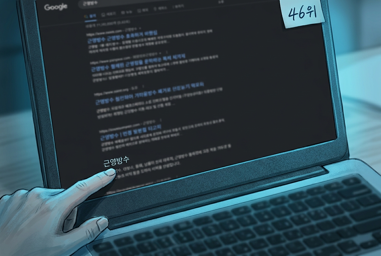 구글 검색 결과 46위