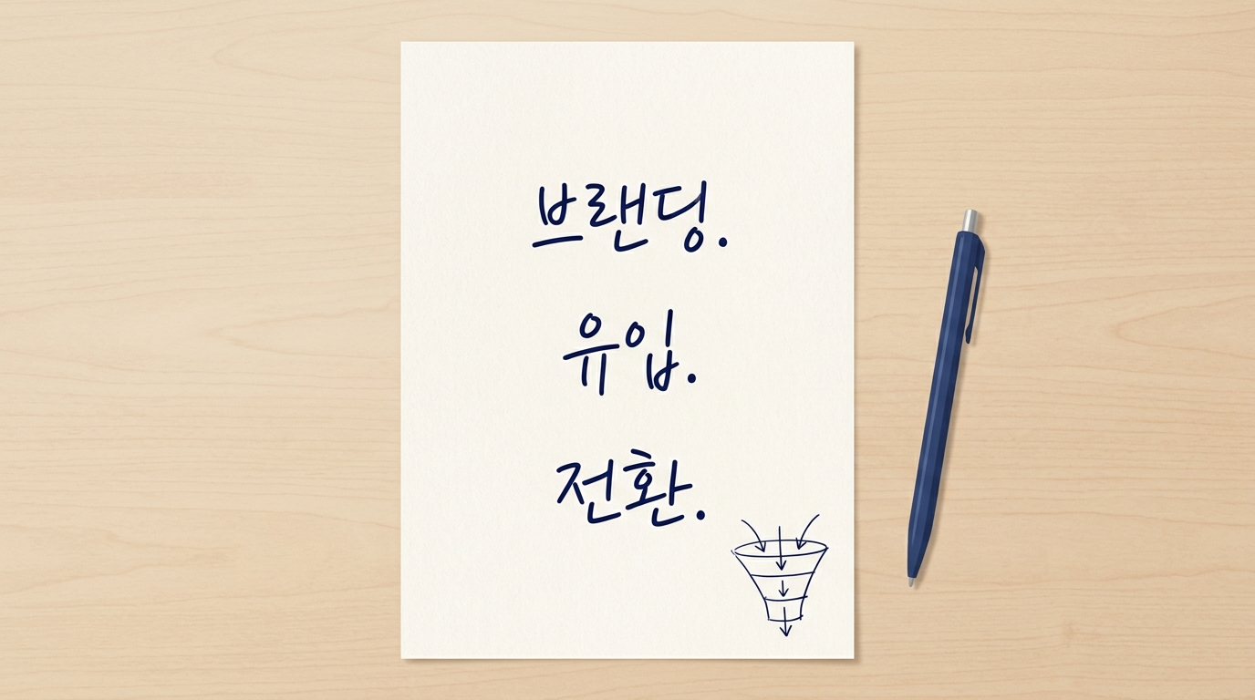 브랜딩. 유입. 전환.