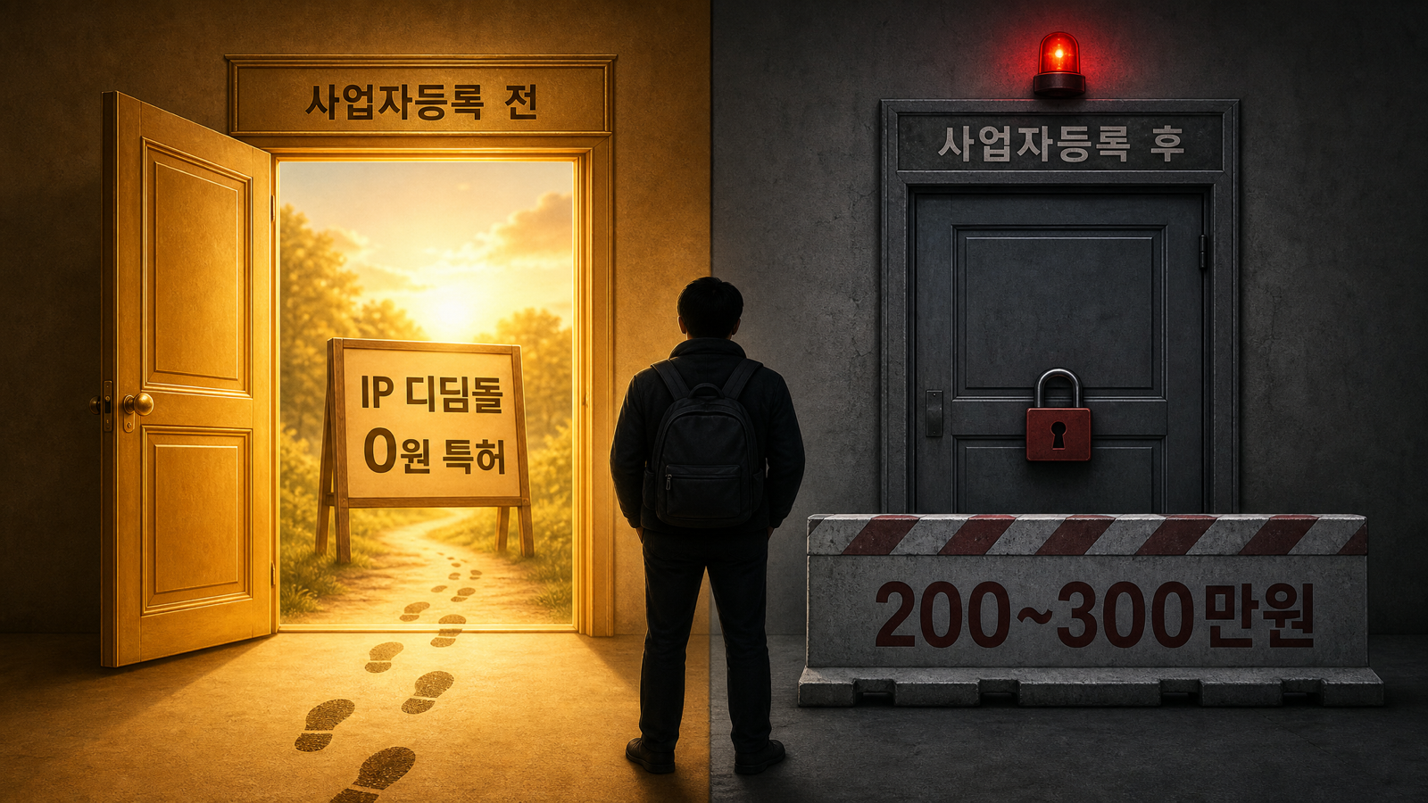 사업자등록을 하지 않은 예비창업자에게만 열리는 IP 디딤돌 — 등기 후에는 닫히는 문