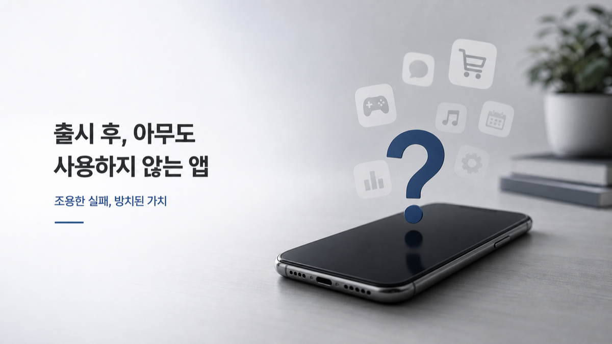 출시 후, 아무도 사용하지 않는 앱