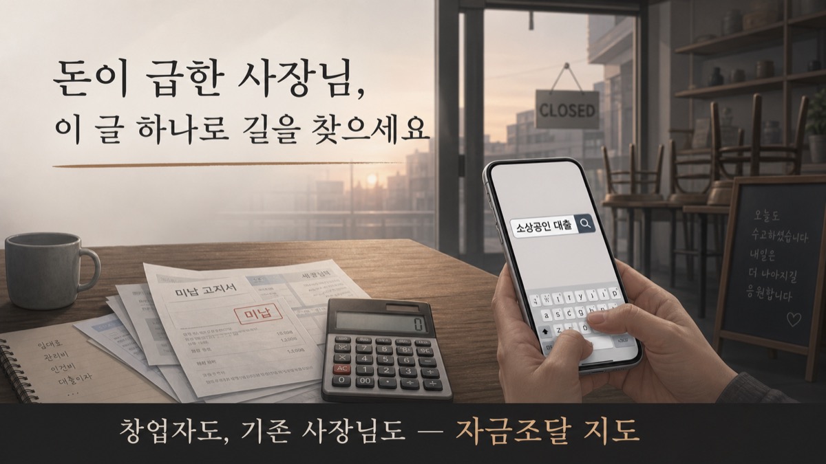돈이 급한 사장님, 이 글 하나로 길을 찾으세요 — 자금조달 지도