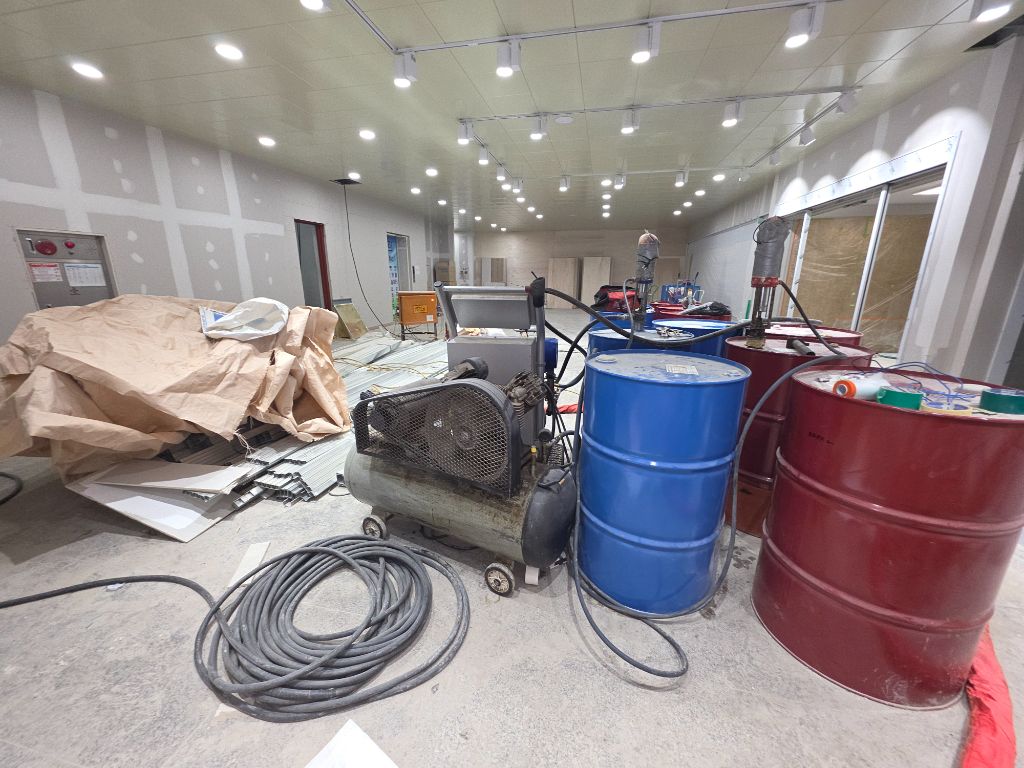 폴리우레아 장비 준비