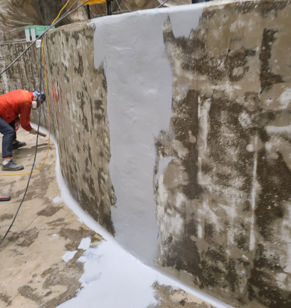 실란트 보강 작업