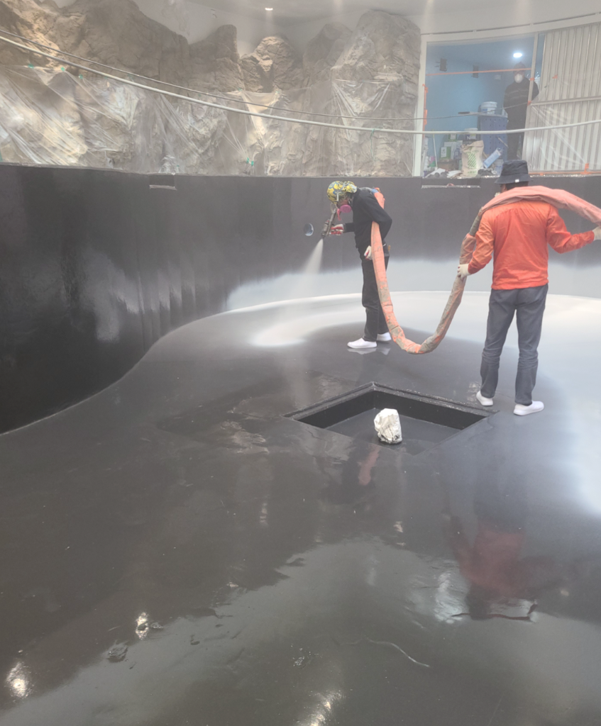 폴리우레아 바닥면 도포 작업