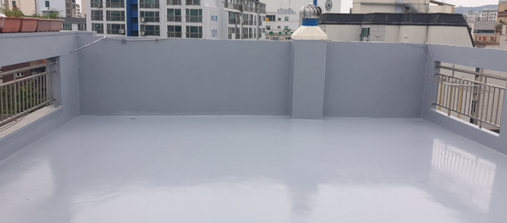 강동구 아파트 옥상 폴리우레아 방수 시공 사례