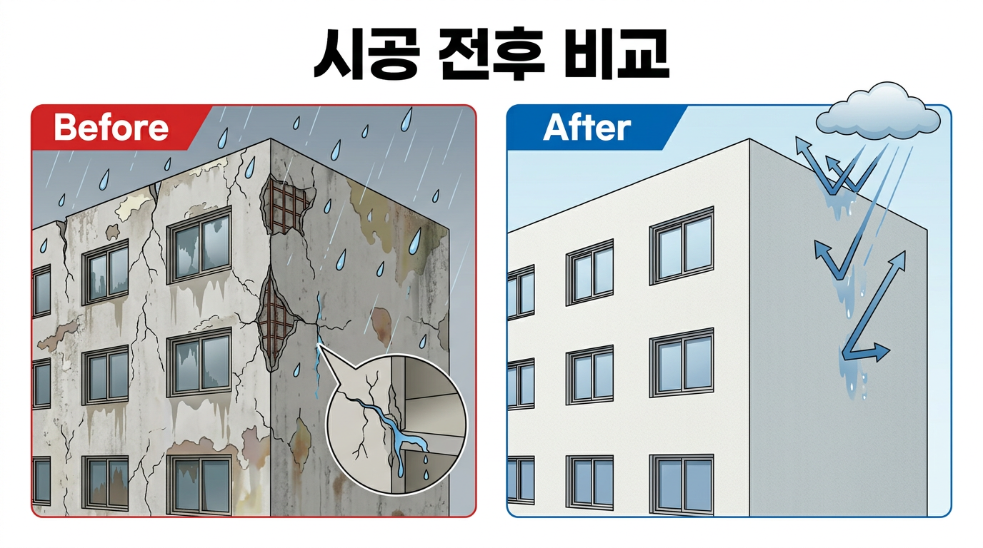 인포그래픽 — Before / After 비교