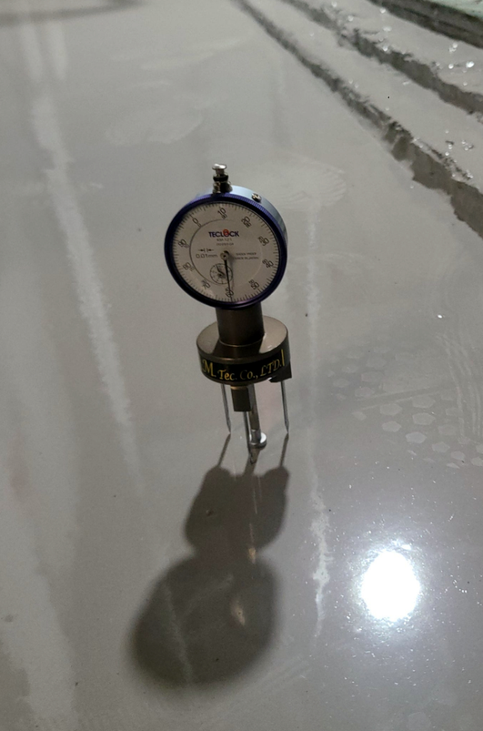 두께 측정 - 3mm 확인