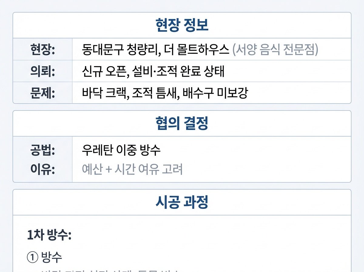 시공 요약 인포그래픽