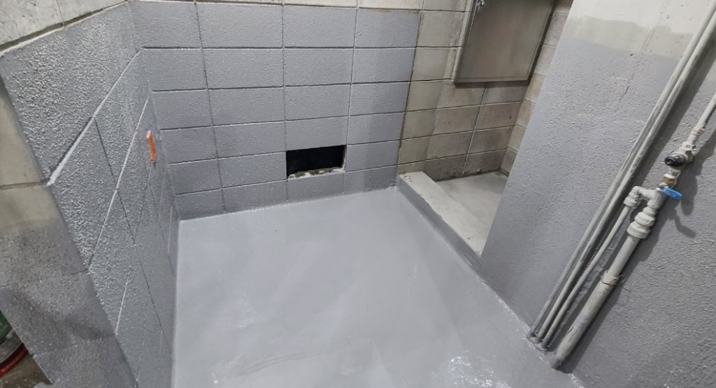 방수 시공 완료