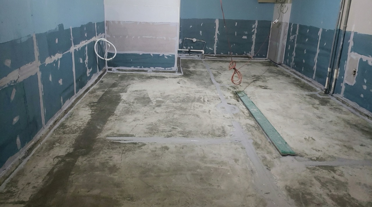 크랙 등에 실란트 충진 작업