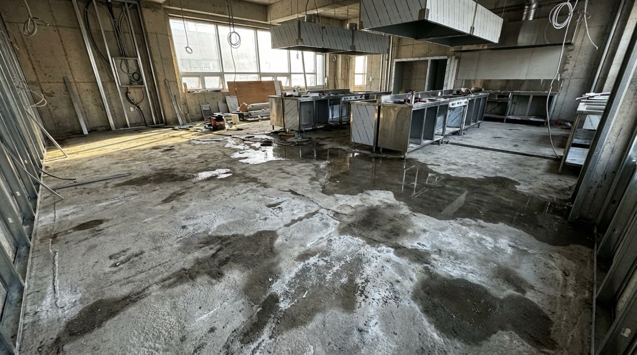 1차 방수가 생략된 현장