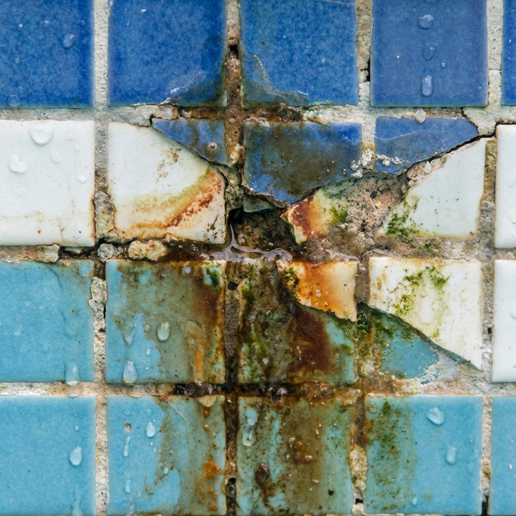 타일 줄눈 누수 문제